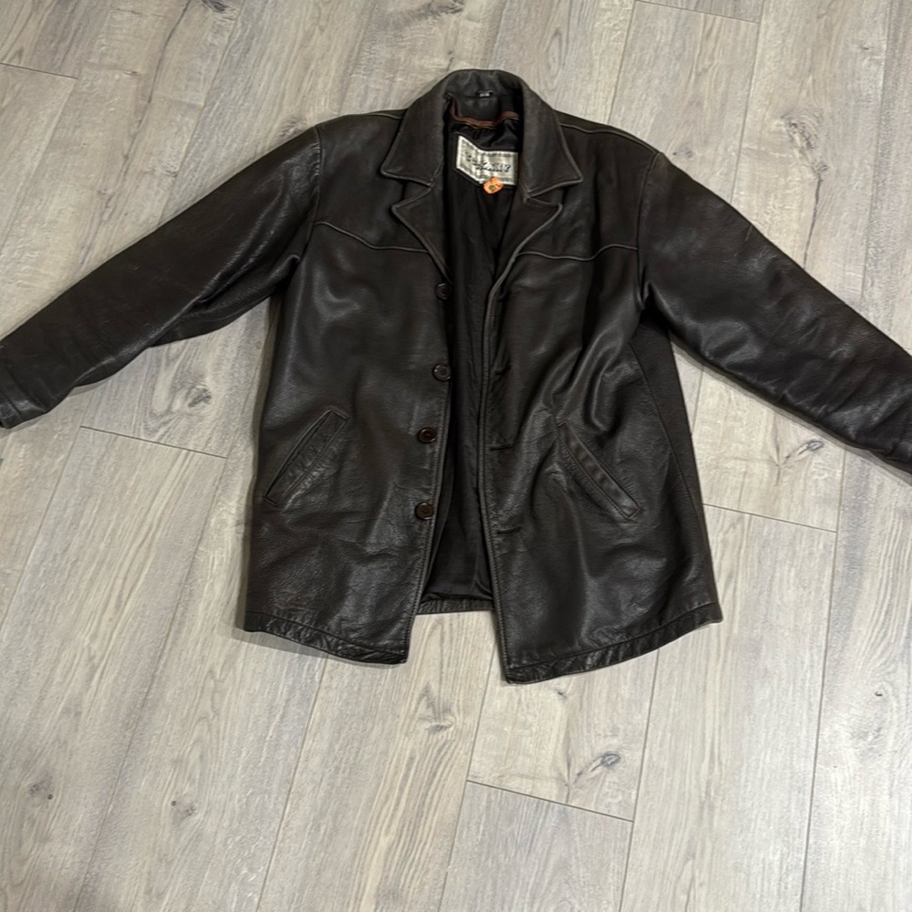 Men's Black Leather Jacket